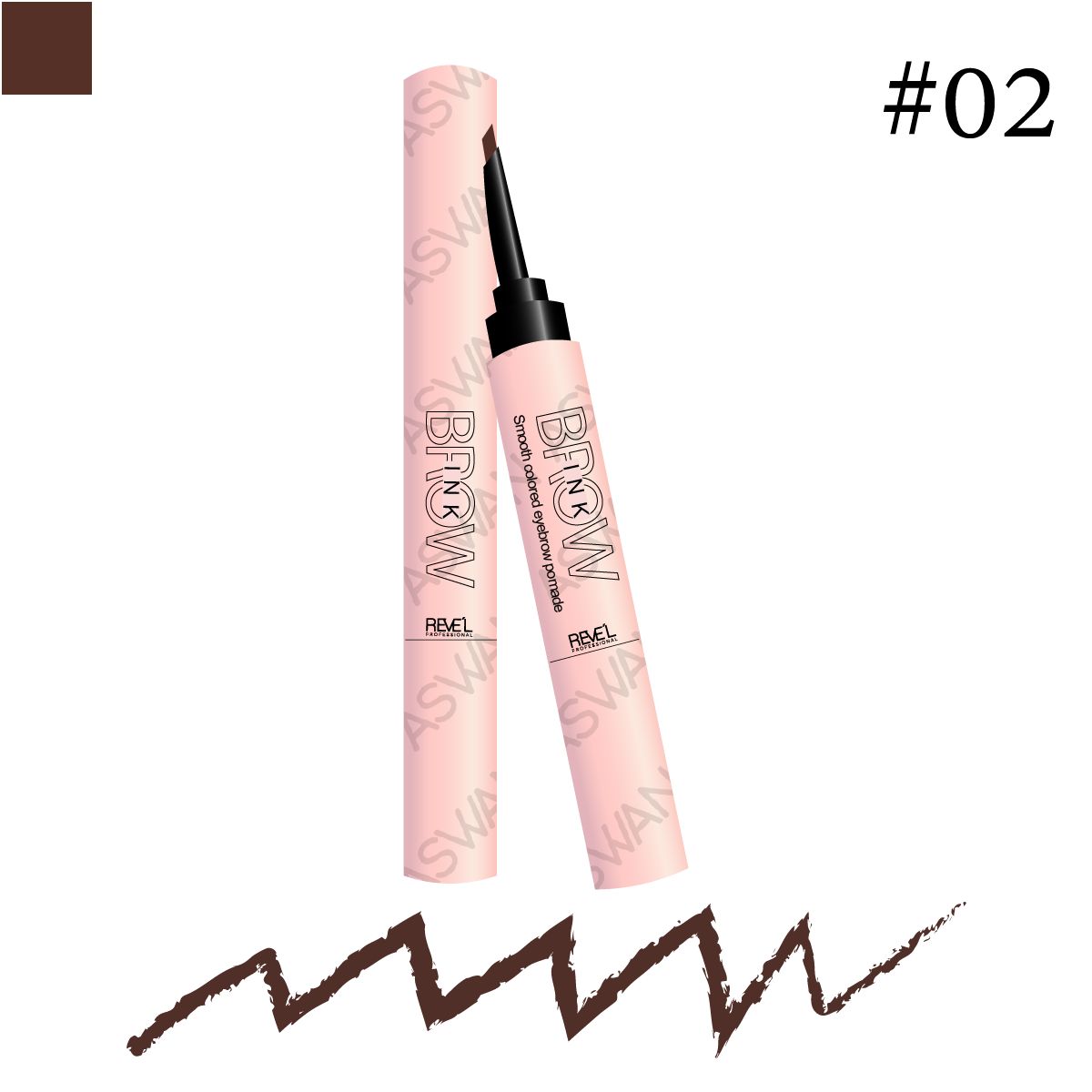 REVE'L PROFESSIONAL - DELINEADOR PARA CEJAS EYEBROW INK POMADE 02 - REVEL