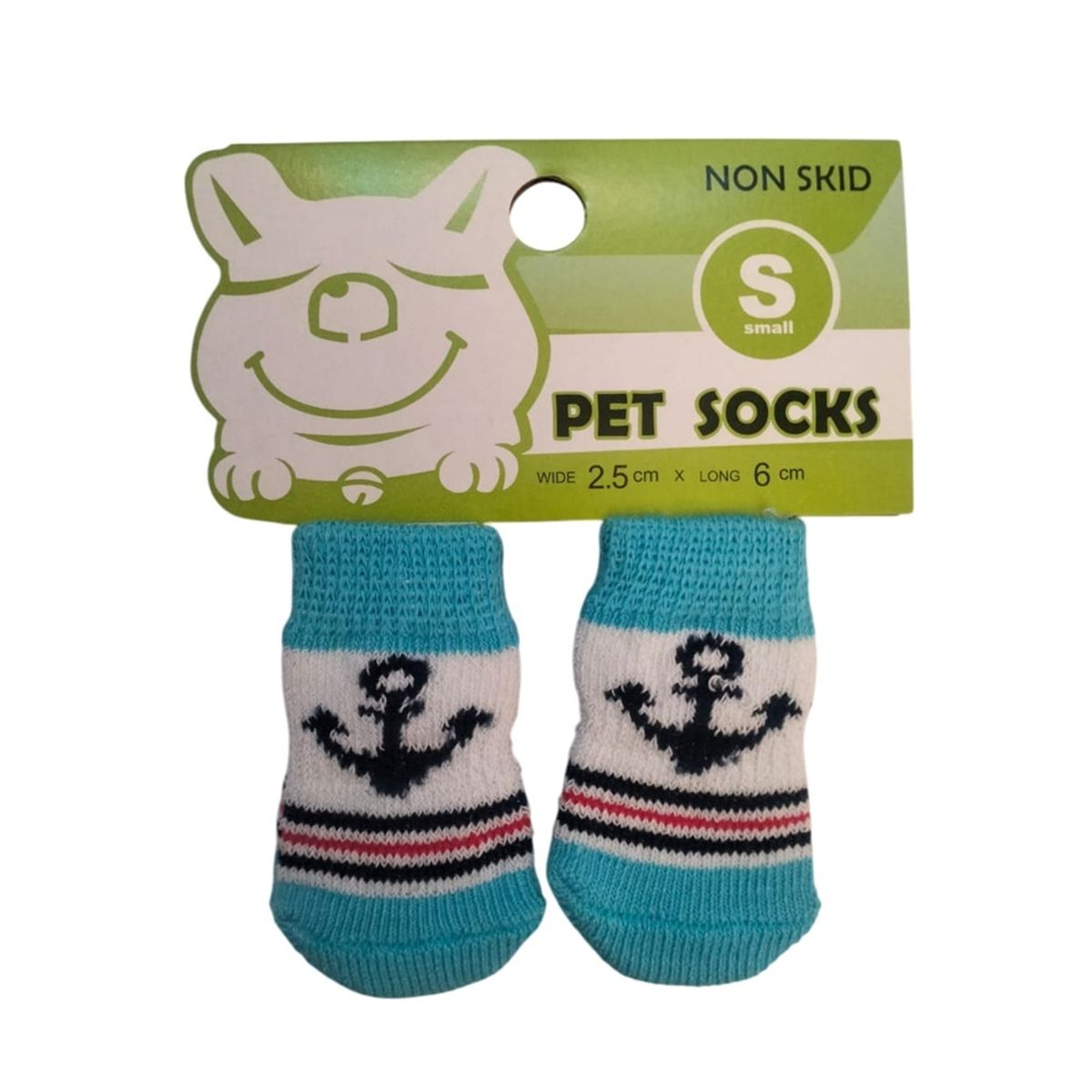 GENERICO - Pack x 1 Set de medias antideslizantes ancla talla S