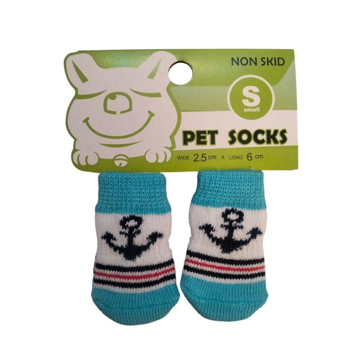 GENERICO - Pack x 1 Set de medias antideslizantes ancla talla S