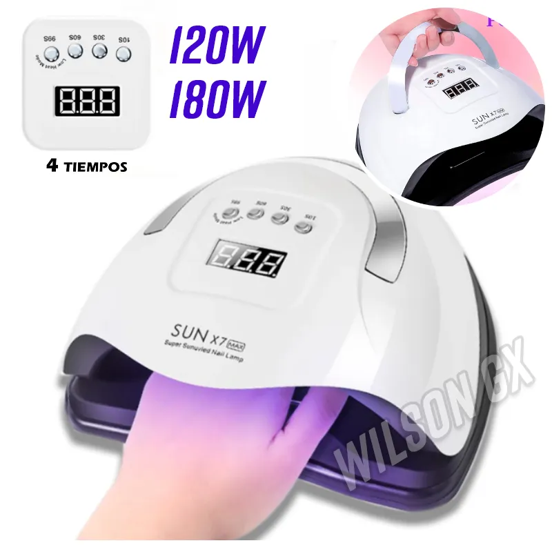 GENERICO - Secador de Uñas Led UV Portatil Profesional Lámpara Manicure