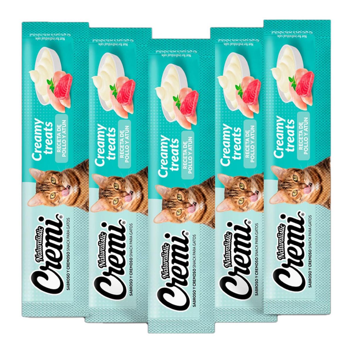 GENERICO - Snack para Gatos Naturalistic Cremi Pollo y Atún 60gr