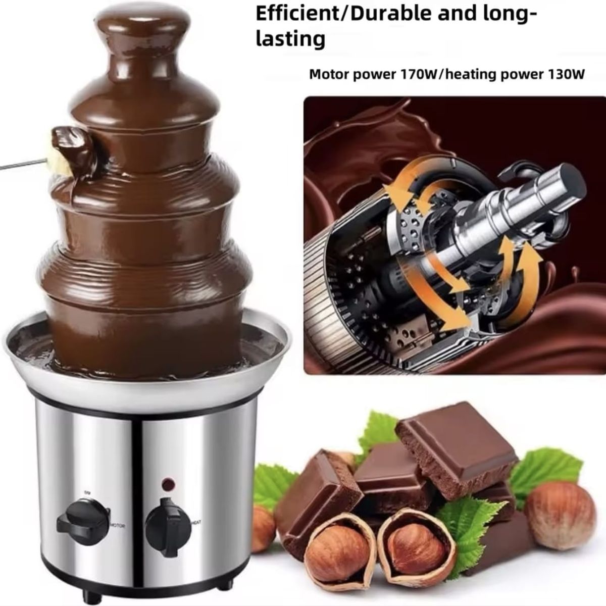 GENERICO - FUENTE DE CHOCOLATE DE 4 PISOS