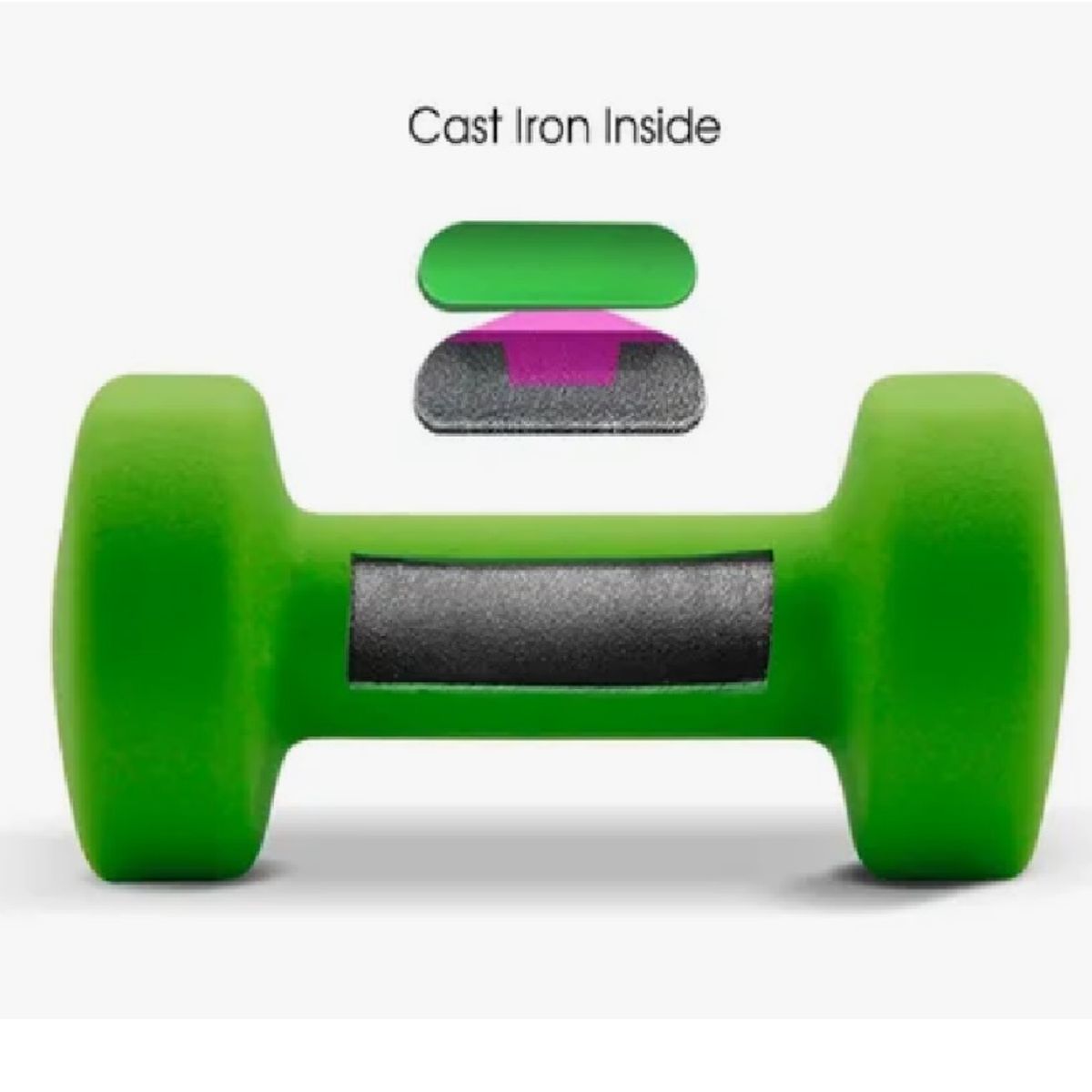 GENERICO - Mancuernas De Vinilo 1kg Pesas Importadas Forradas