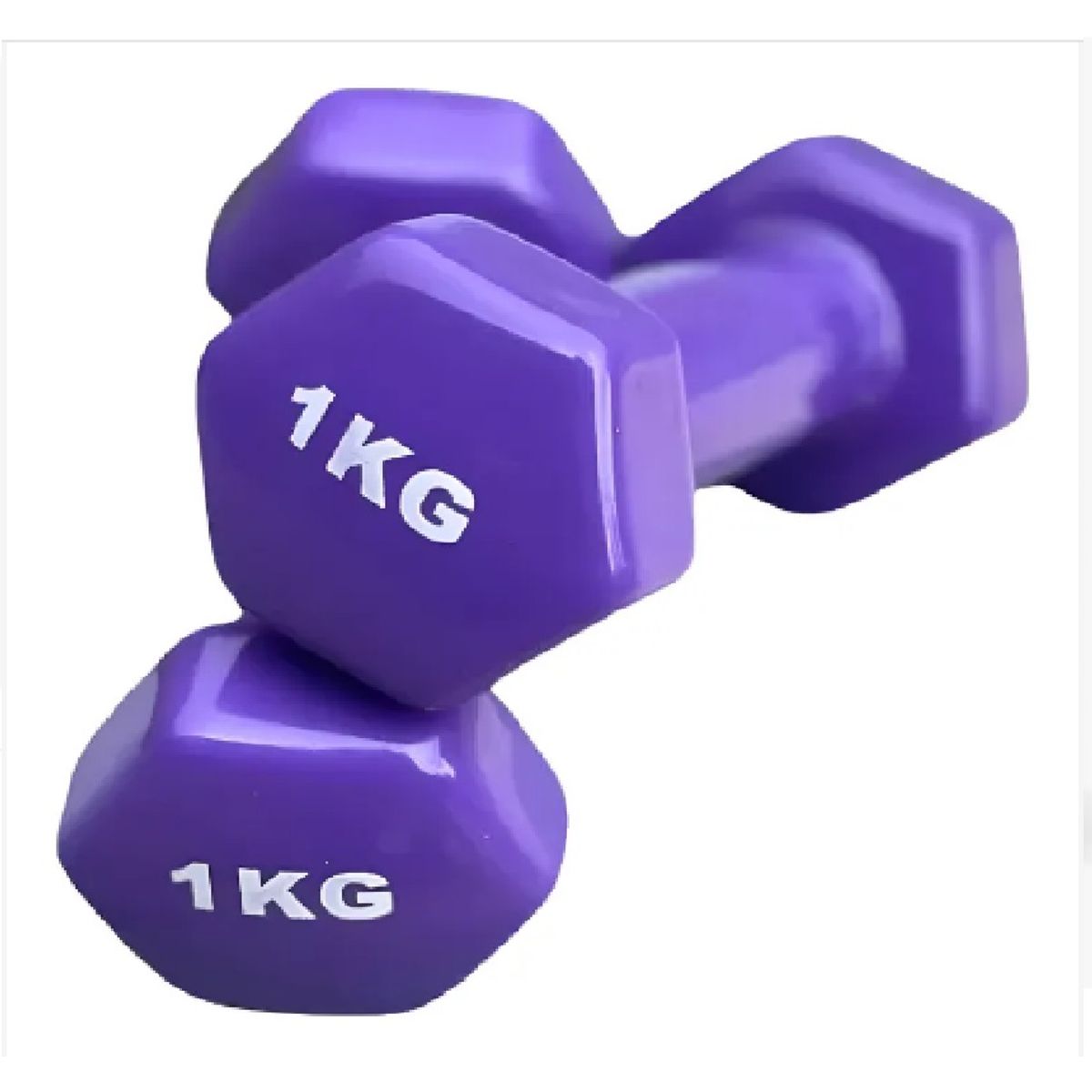 GENERICO - Mancuernas De Vinilo 1kg Pesas Importadas Forradas