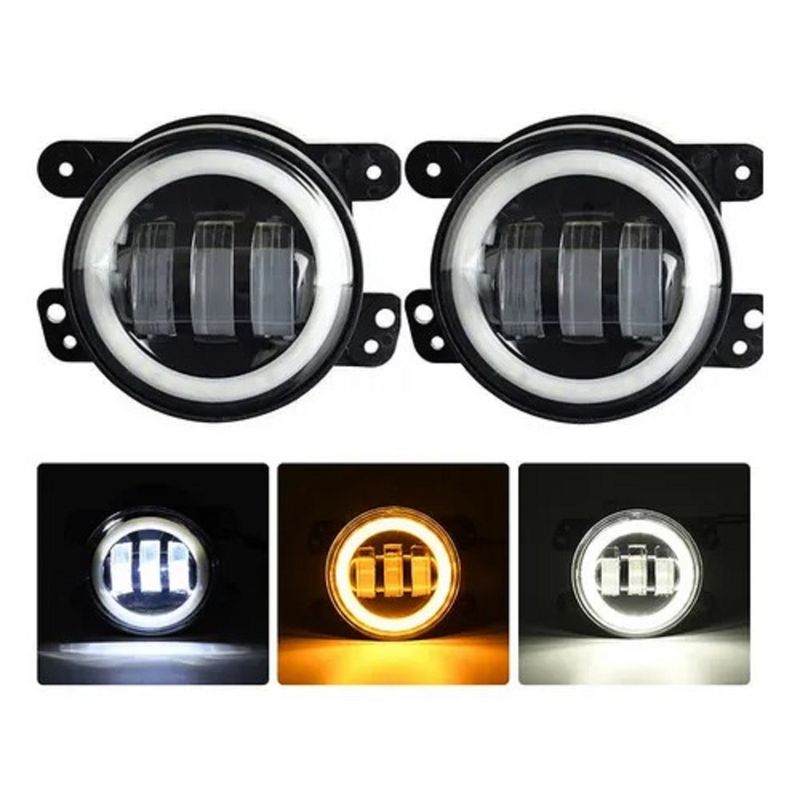 GENERICO - Faro Neblinero LED 3.5 Pulg Luz Blanco  Auriola Dual 2 Piezas