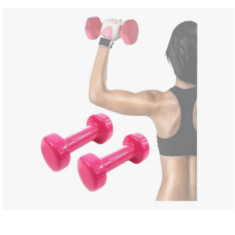 GENERICO - Par Pesas Mancuernas De Neoprene 5 Kilos - Fucsia