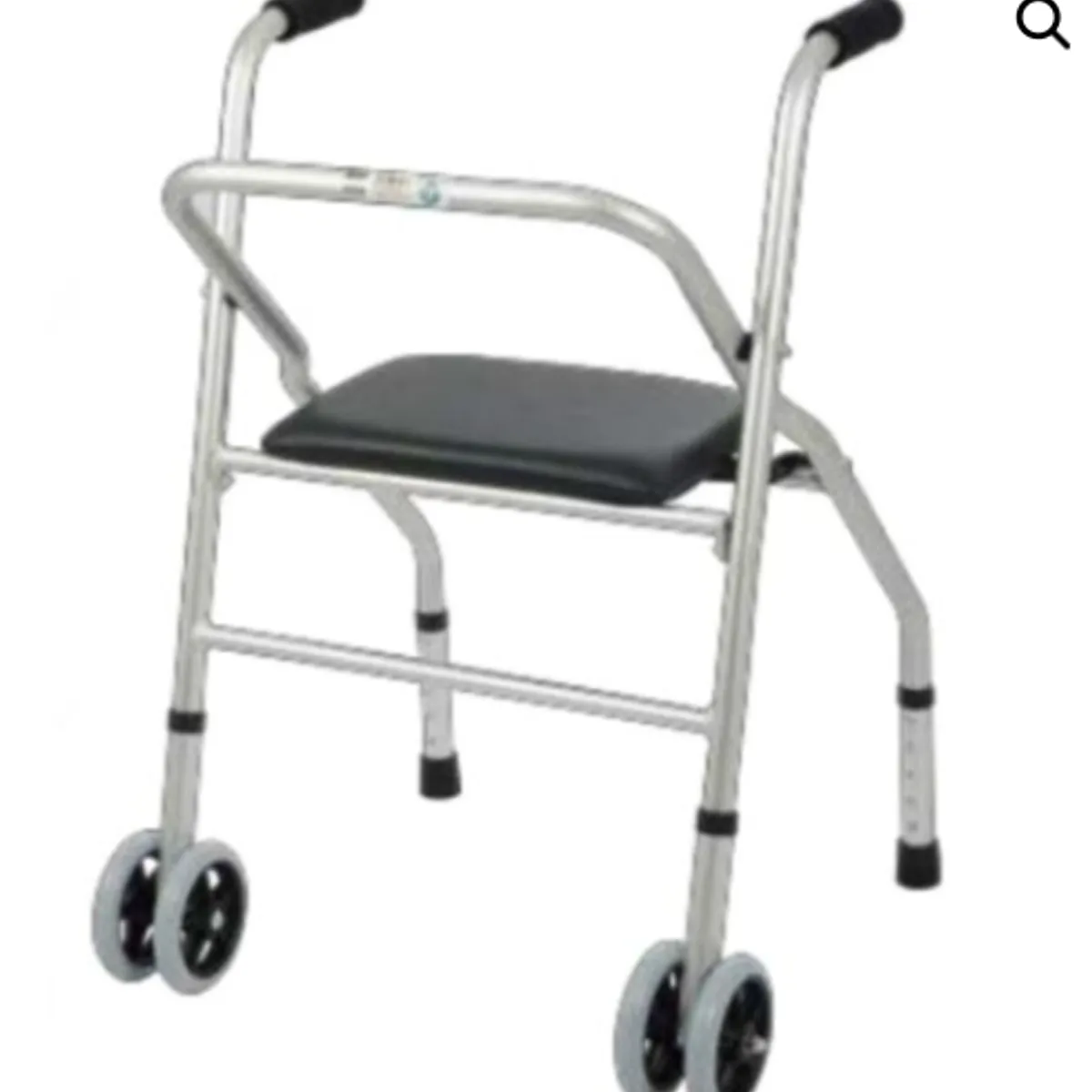 GENERICO - Andador para Adulto de Aluminio Con Asiento Color Plateado