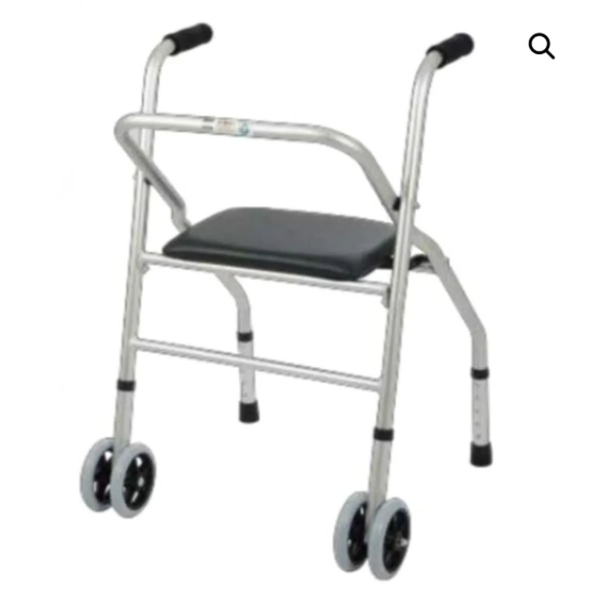 GENERICO - Andador para Adulto de Aluminio Con Asiento Color Plateado