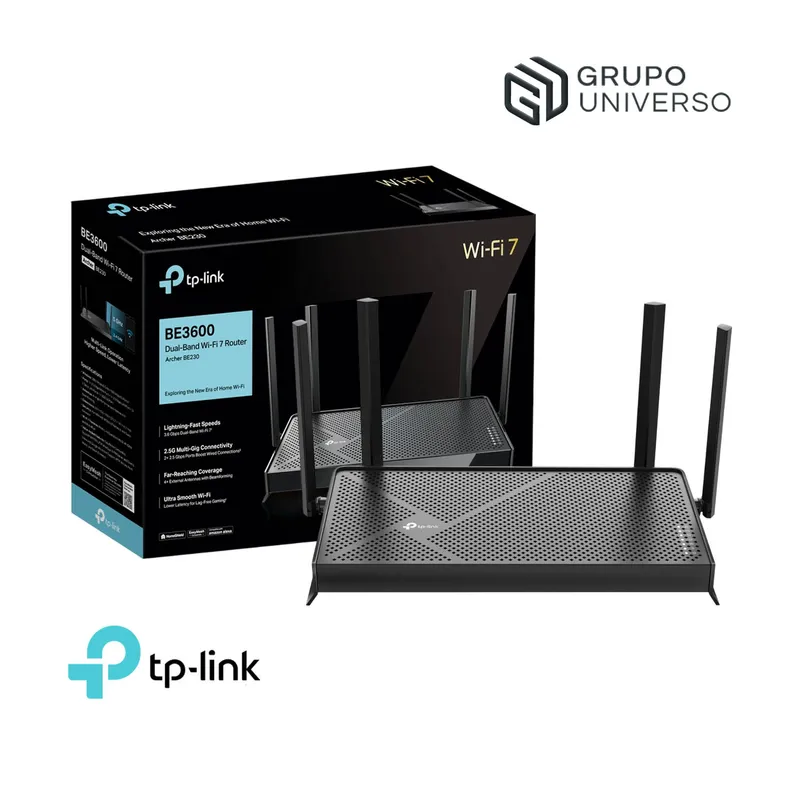 TP LINK - TP-LINK Archer BE230 BE3600 Wi-Fi 7 Router Doble Banda Easy Mesh