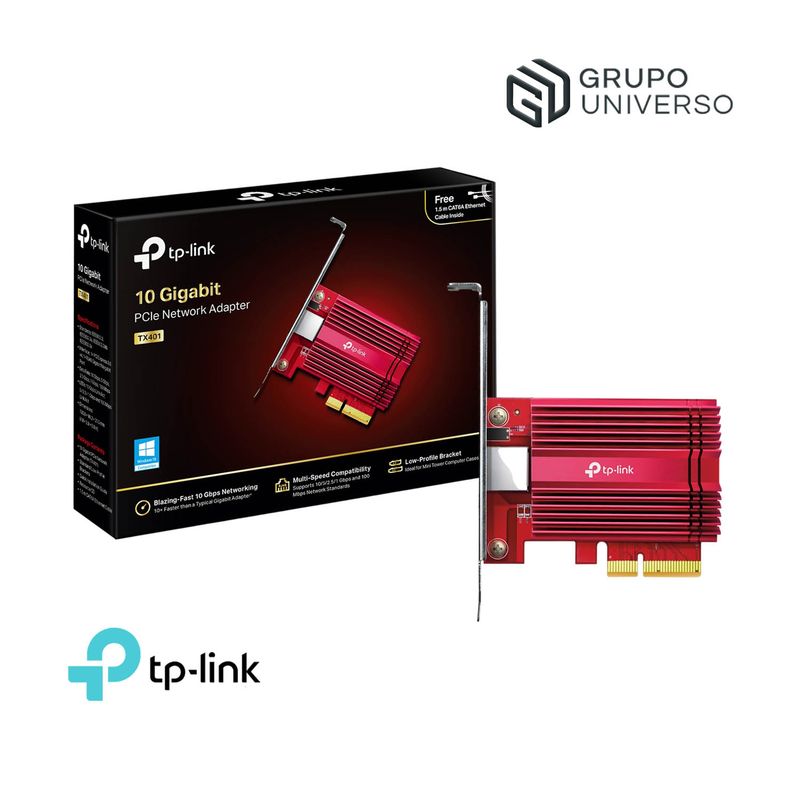 TP LINK - TP-LINK TX401 Adaptador de red PCI Express de 10 Gigabits