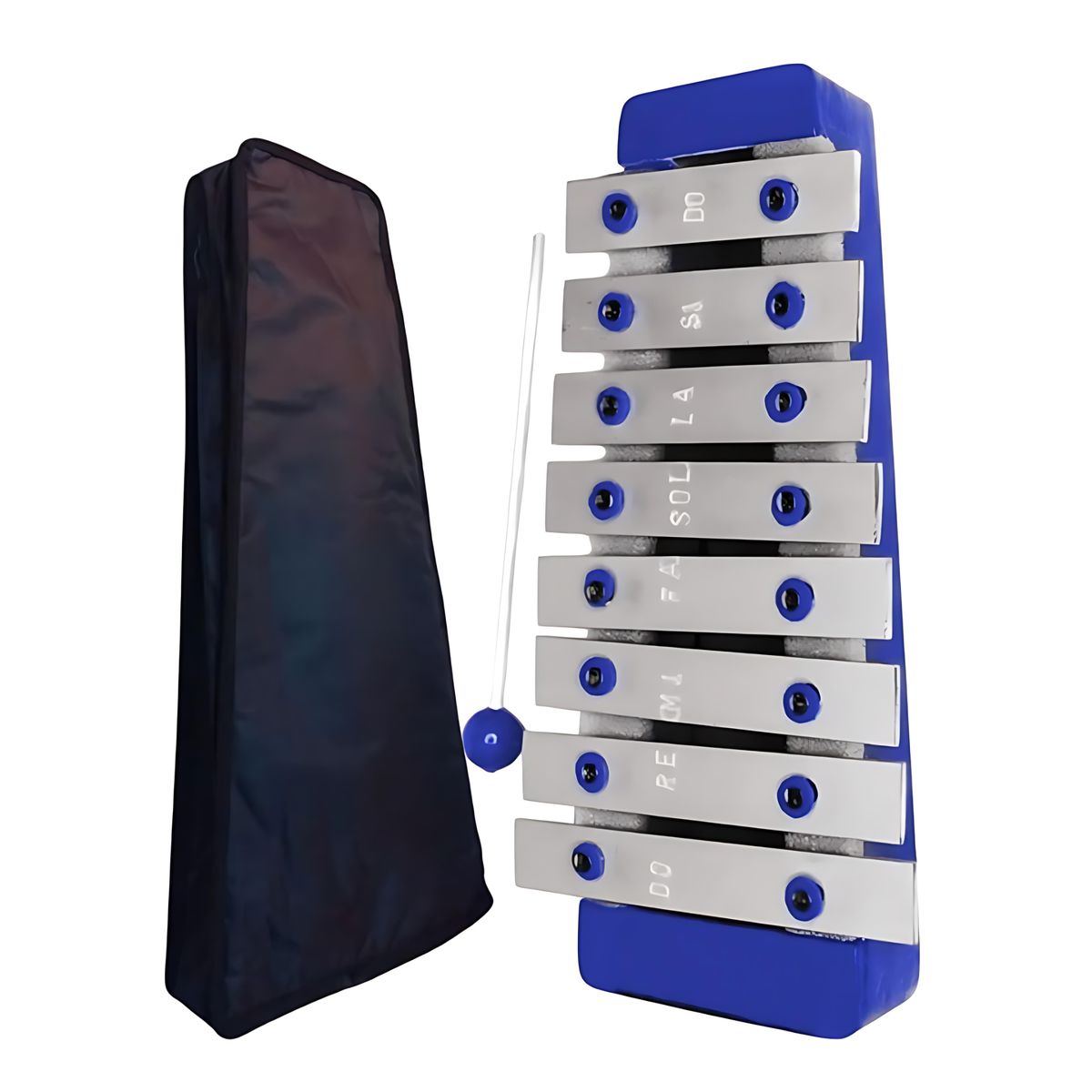 GENERICO - Xilófono de 8 Notas con Base de Madera - AZUL