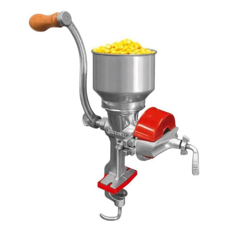 VICTORIA - Molino de Granos Manual Victoria Tolva Alta Hierro Fundido