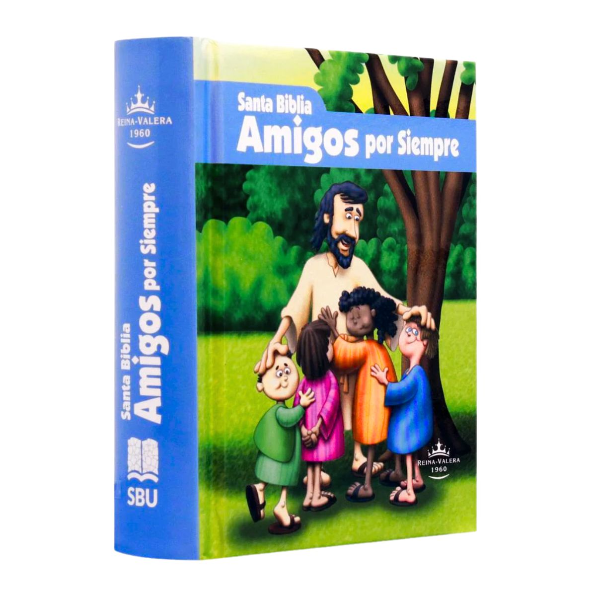 GENERICO - Biblia Amigos por Siempre Reina Valera 1960 Tapa Dura Lomo Azul