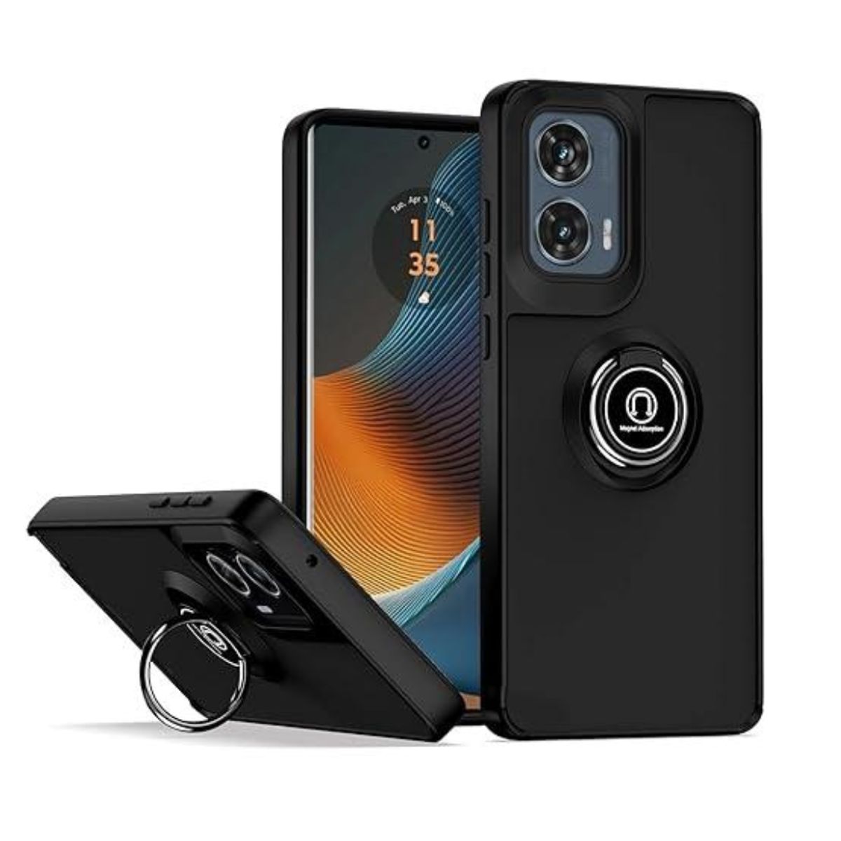 CASE - CASE AHUMADO PARA EDGE 50 FUSION -  NEGRO