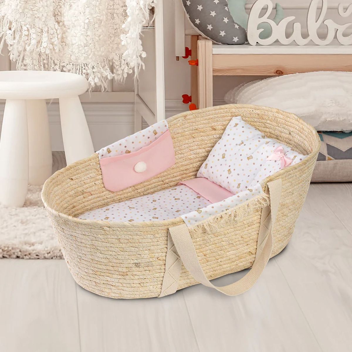 LLORENS - Cesta Moises para Muñecas Reborn