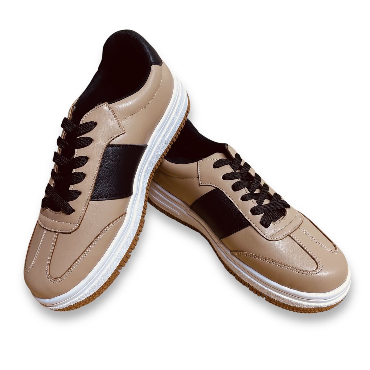 GENERICO - Zapatillas Mujer Misshus Dam beige negro