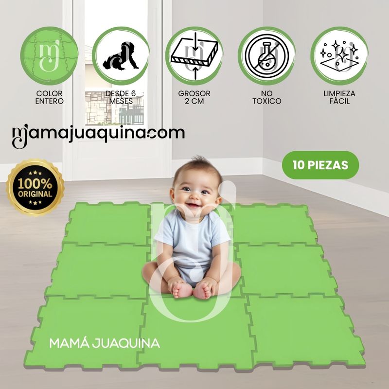 BABY - Piso Rompecabezas «COLOR FLOOR PLUS» 2.0 Green