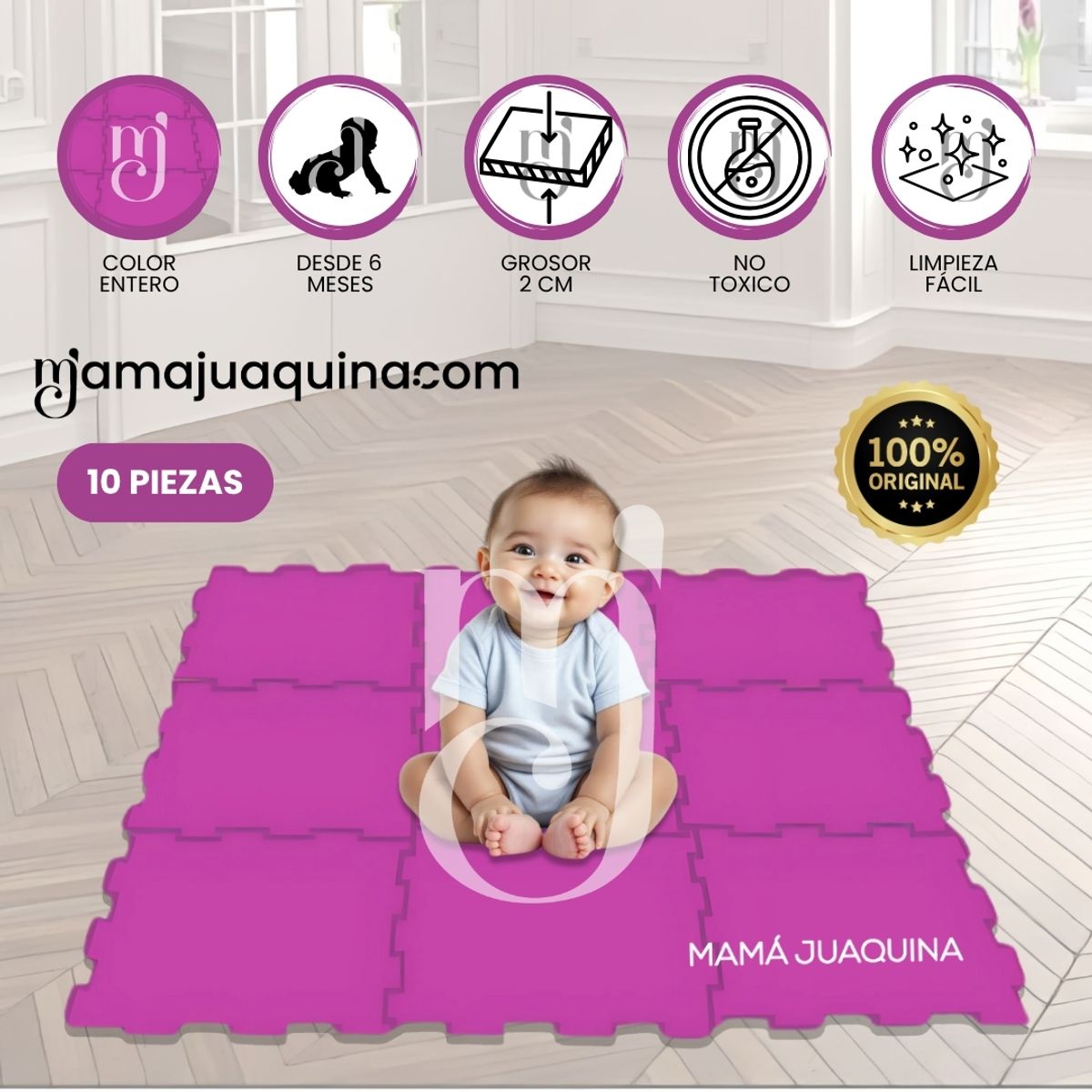 BABY - Piso Rompecabezas «COLOR FLOOR PLUS» 2.0 Purple