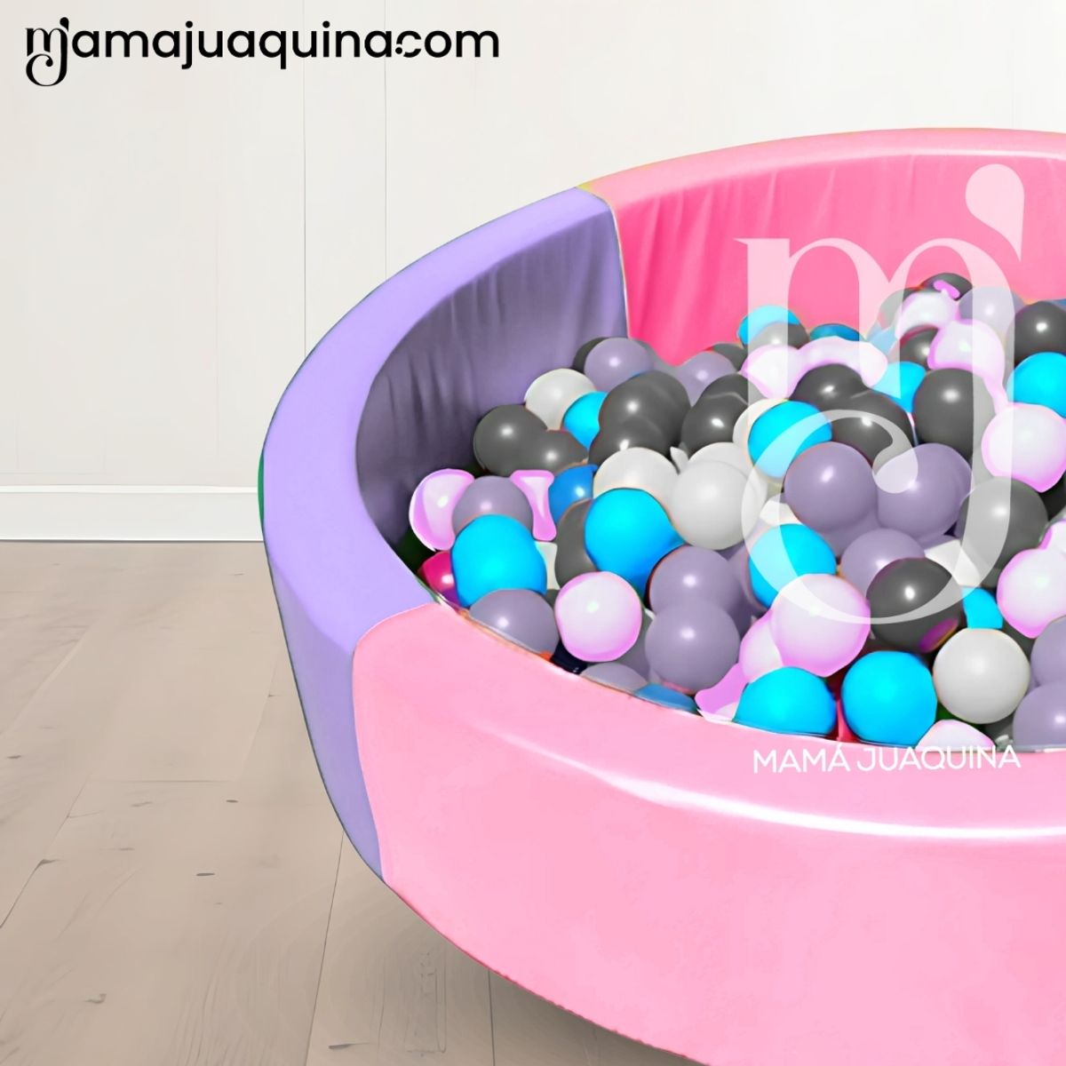 BABY - Piscina Didáctica «HAPPY POOLY» con Pelotas Incluidas Pink