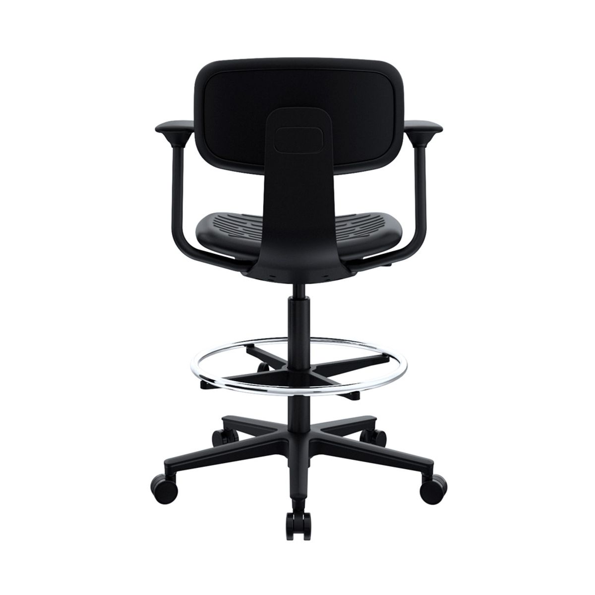 OFIDEAS - Silla Cajero Multifuncional Kan Negro Cb Cromado Ofideas
