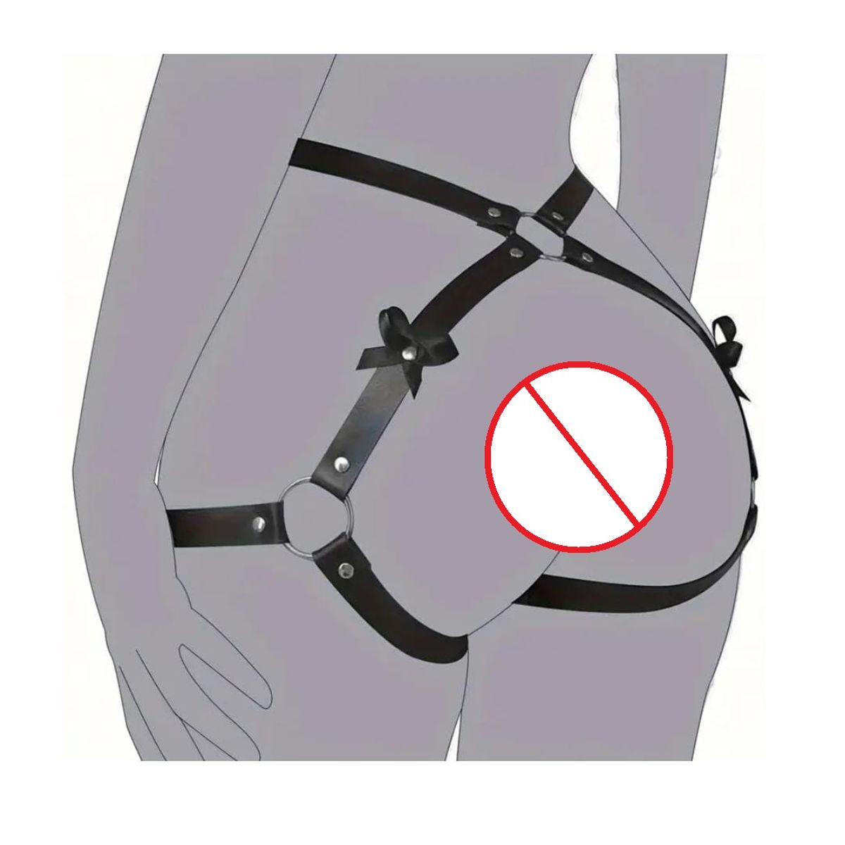 GENERICO - ARNES DE PIERNAS CUERO BONDAGE SADO PORTALIGAS