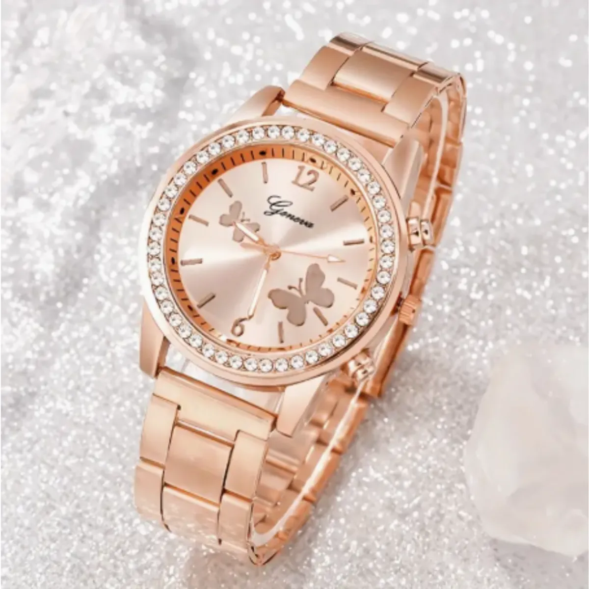 GENERICO - Reloj Elegancia Butterfly  Brilla con tu Propio Encanto