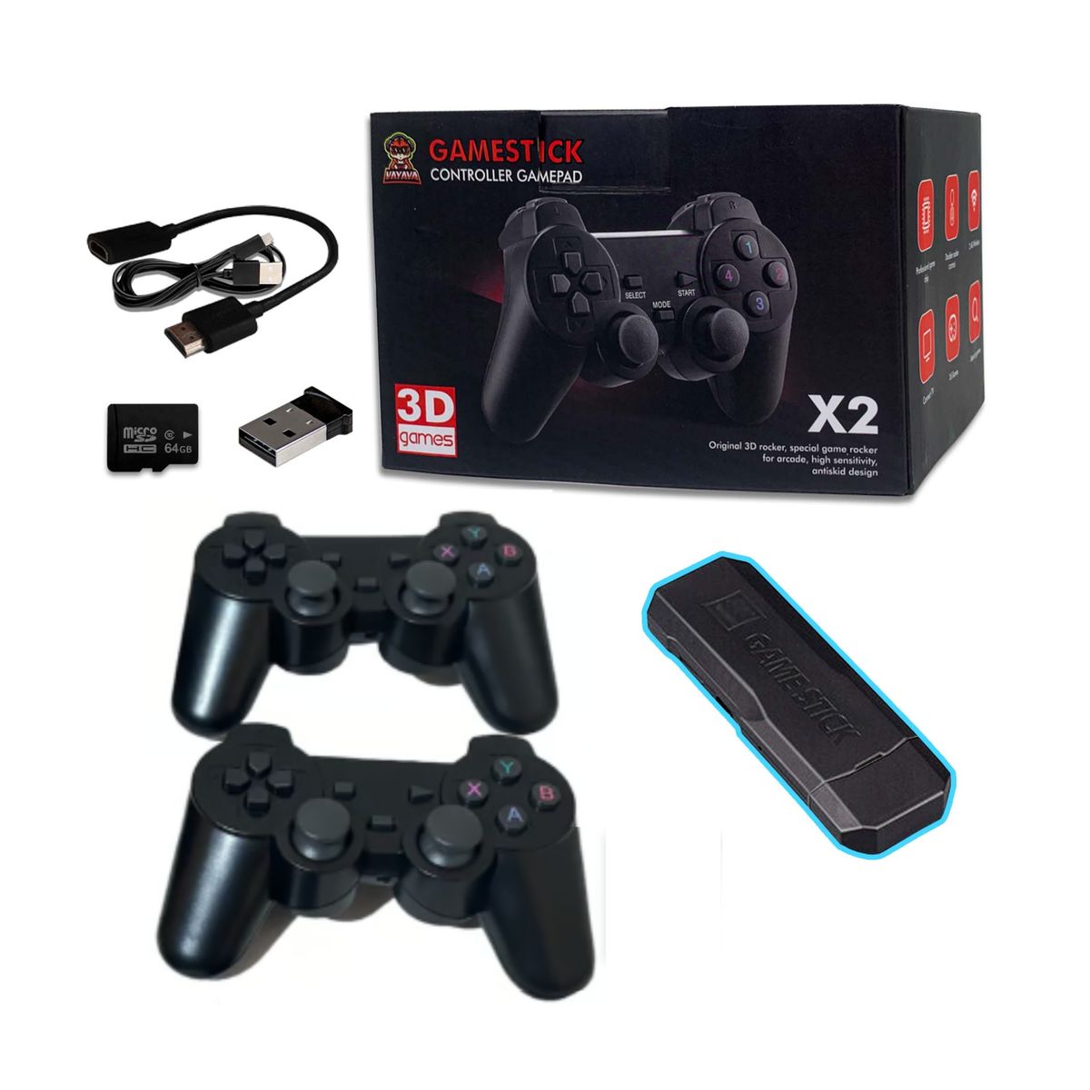 GENERICO - Consola retro Game Stick X2, 20 mil juego