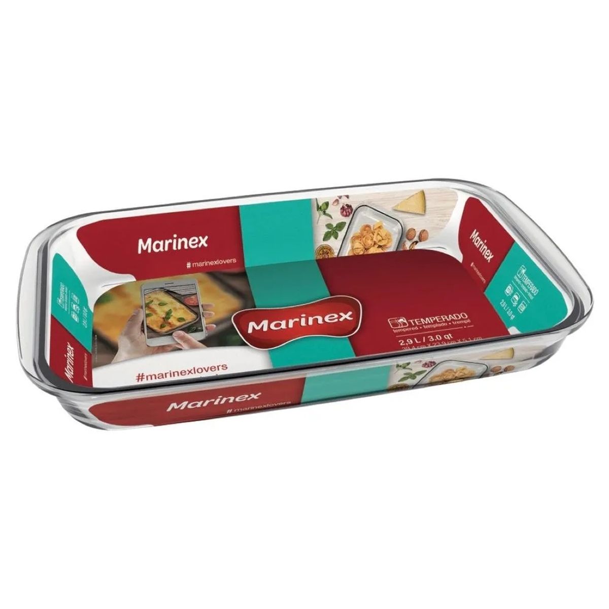 MARINEX - Asadera RectangGde 3Lt - Marinex
