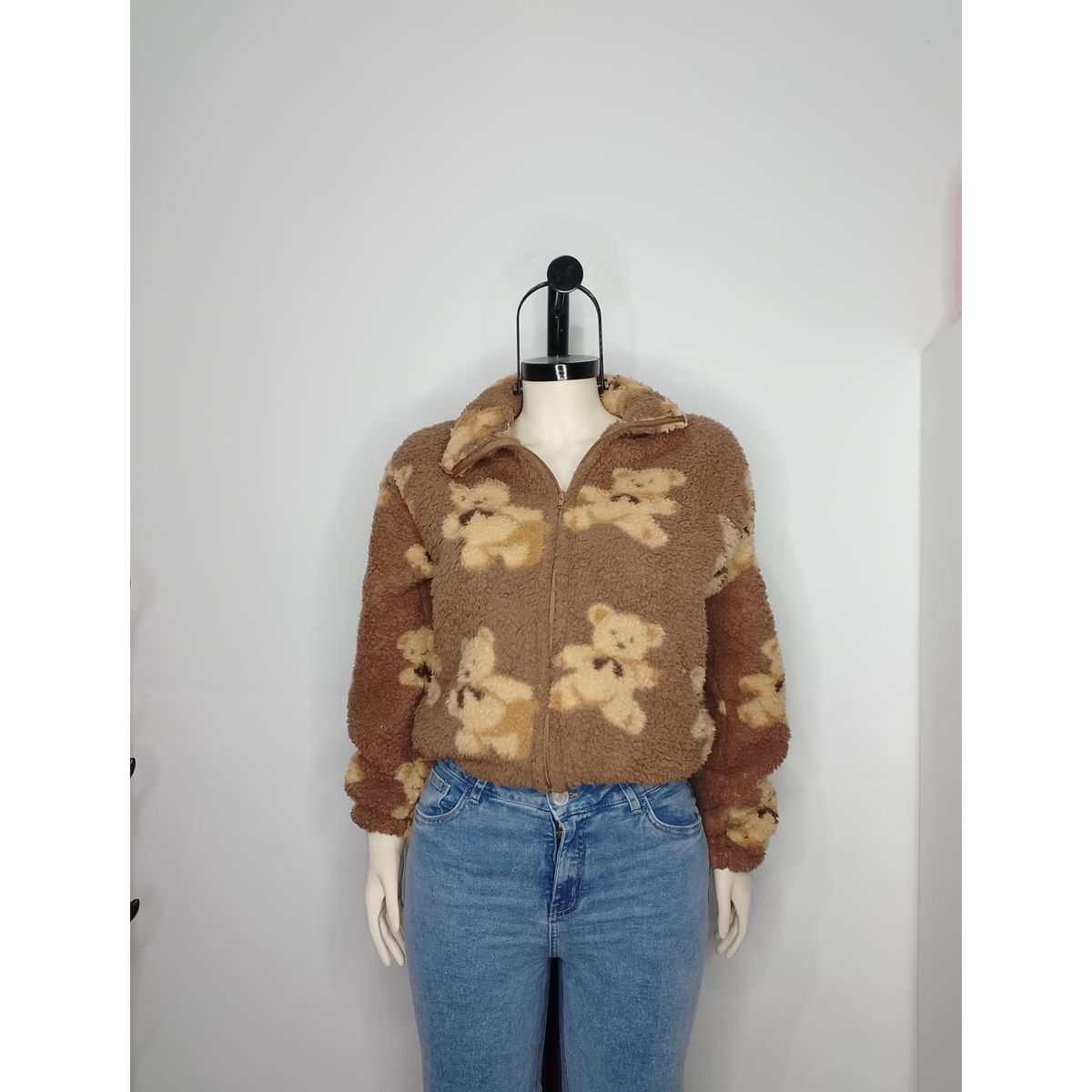 GENERICO - CASACA PELUCHE TEDDY PARA MUJER