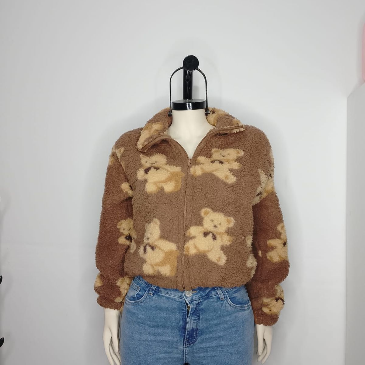 GENERICO - CASACA PELUCHE TEDDY PARA MUJER