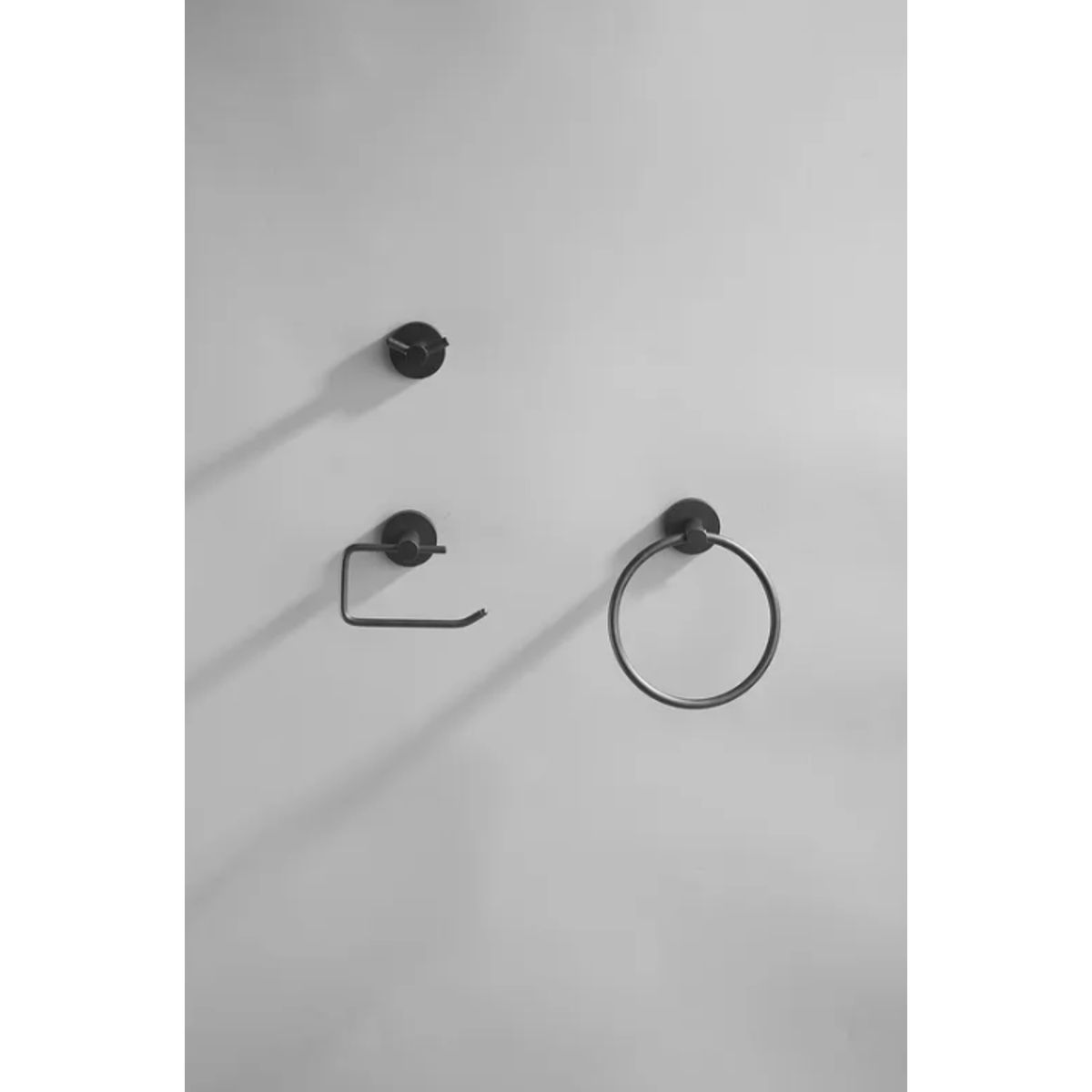 GENERICO - Set de baño de 3 piezas de acero inoxidable con tornillos