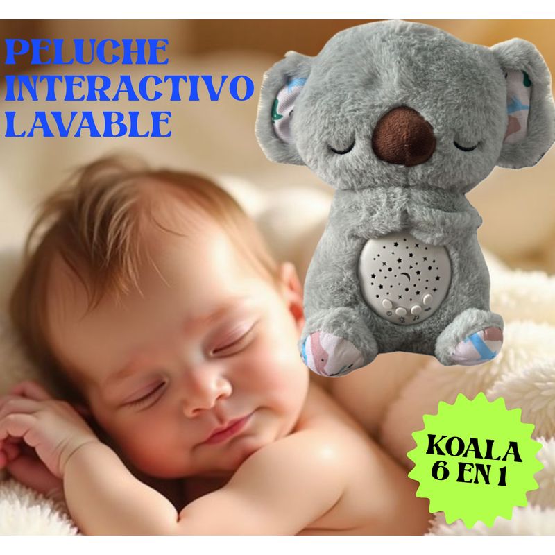 GENERICO - PELUCHE KOALA INTERACTIVO 6 EN 1 CUENTA CUENTOS LAVABLE RECARGABLE