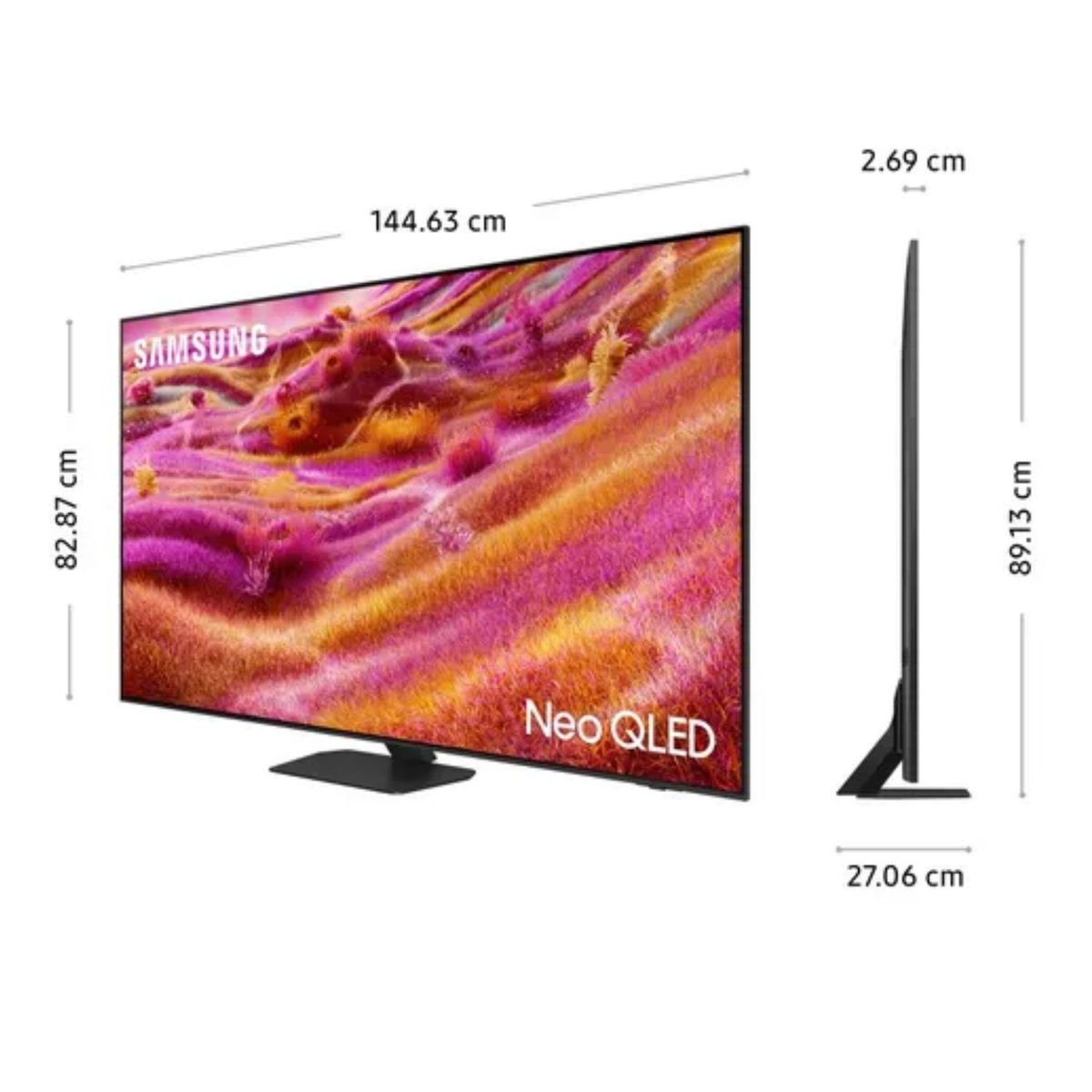 SAMSUNG - Televisor Samsung Neo QLED 65 Visión AI Smart TV 4K QN65QN90FAGXPE + Soundbar HW C400