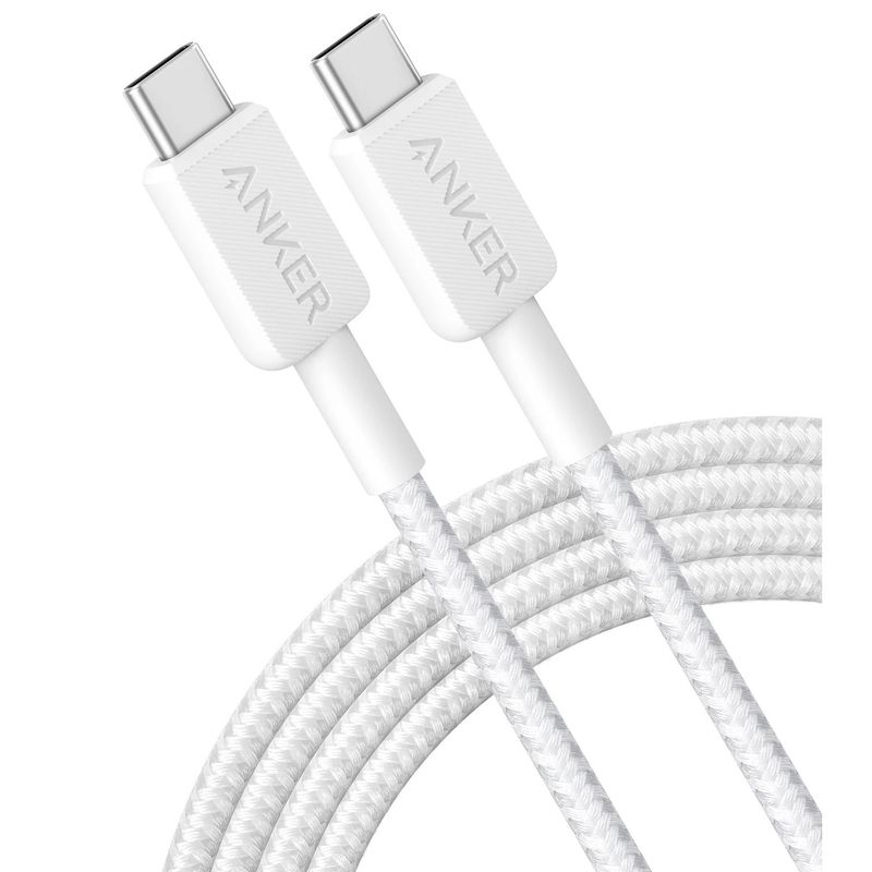 ANKER - Cable Anker USB-C a USB-C 60W 180cm Carga Rápida Trenzado - A81F6H21
