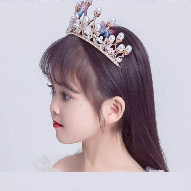 GENERICO - CORONA TIARA DE NIÑA  MARIPOSAS