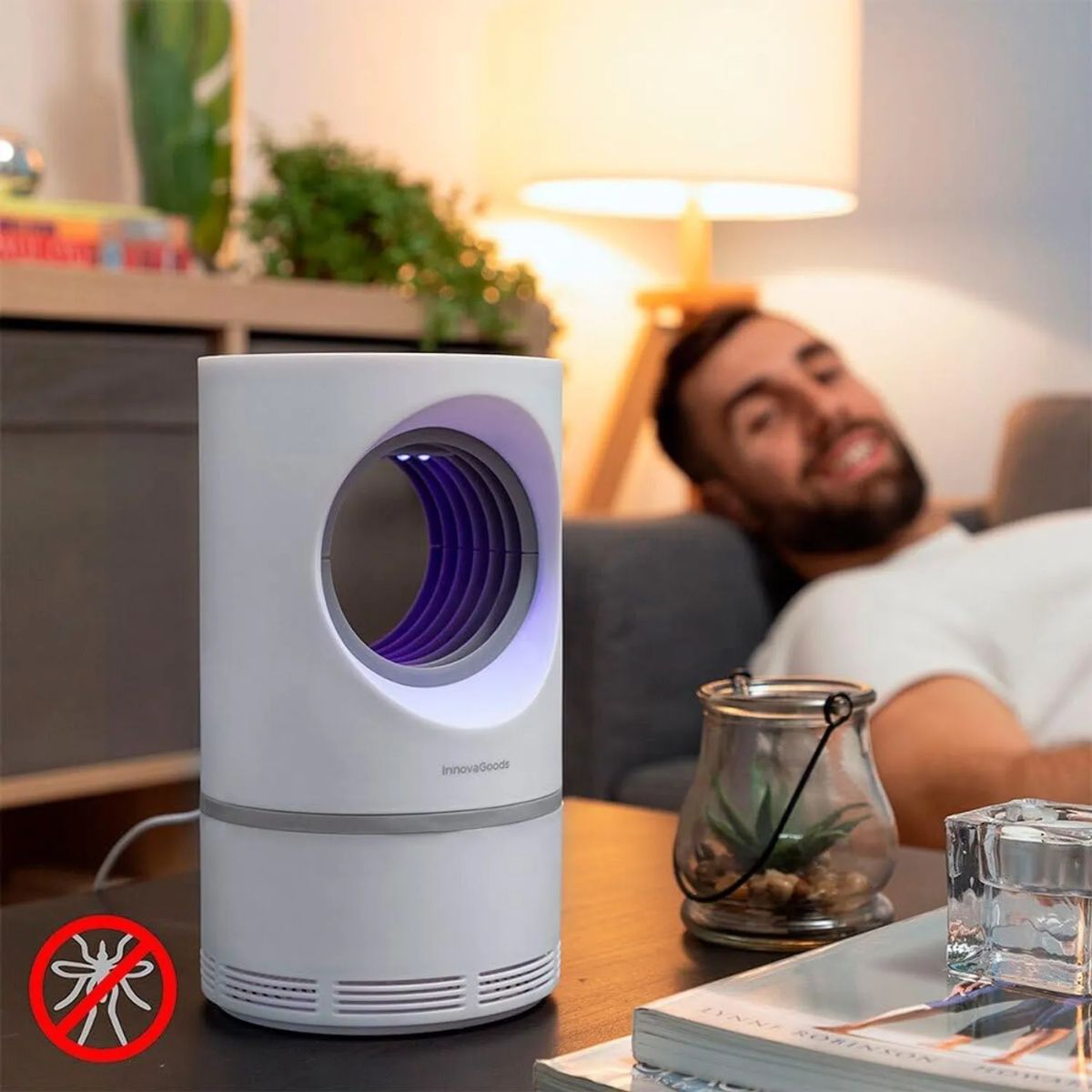 GENERICO - Lámpara UV Eléctrica Atrapa Mosquitos