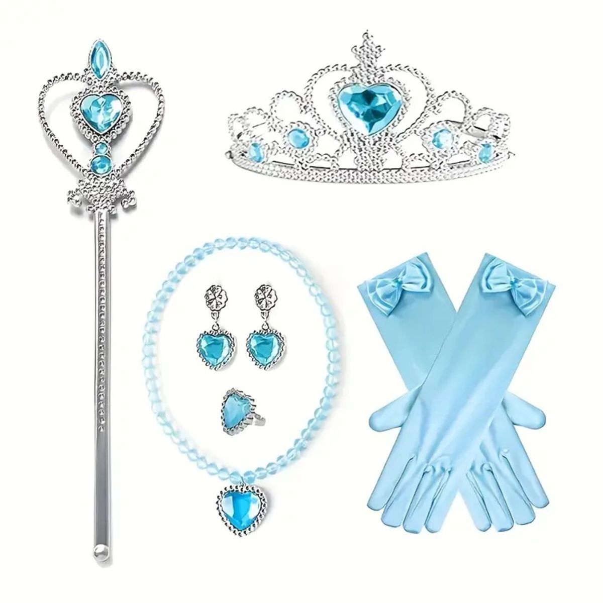 GENERICO - VINCHA DE NIÑA BEBE - INCLUYE VARITA COLLAR-ARETE- ANILLO Y GUANTES