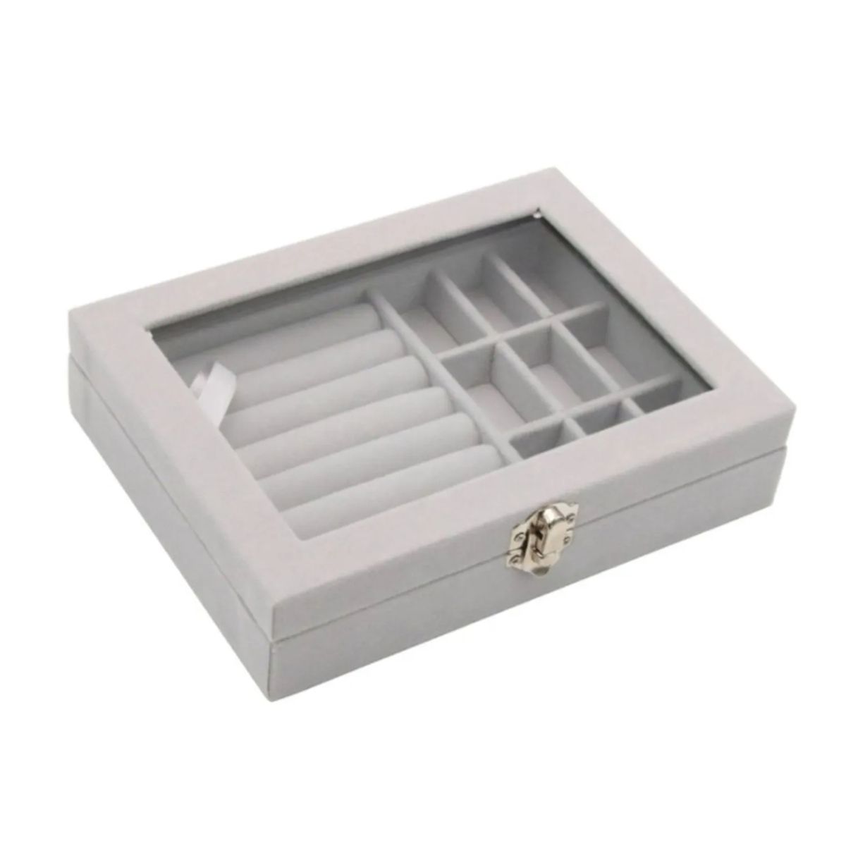 GENERICO - Joyero Caja Organizadora Portátil Terciopelo