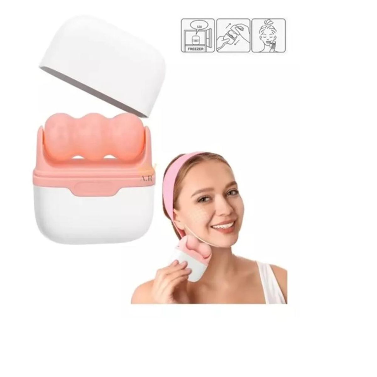 GENERICO - ICE ROLLER RODILLO DE HIELO PARA  MASAJE FACIAL