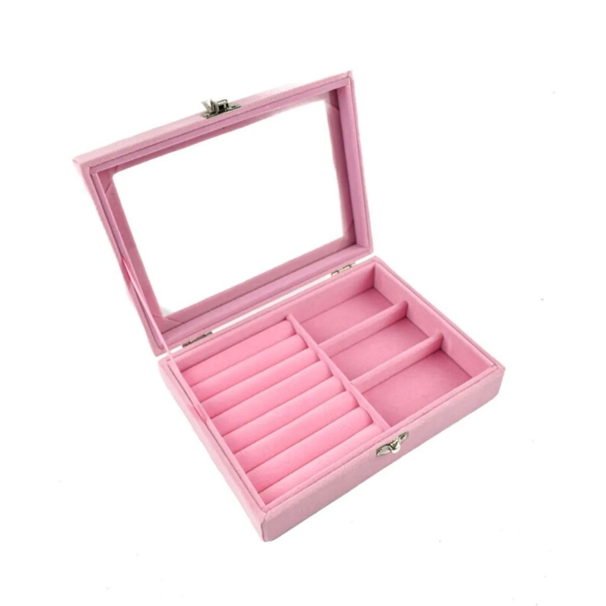 GENERICO - Joyero Organizador de Joyas Cofre para Anillos Aretes Pulseras