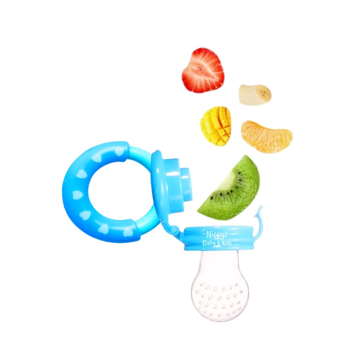 MIMOS - Chupón Alimentador de Bebé con Tetina de Repuesto AZUL