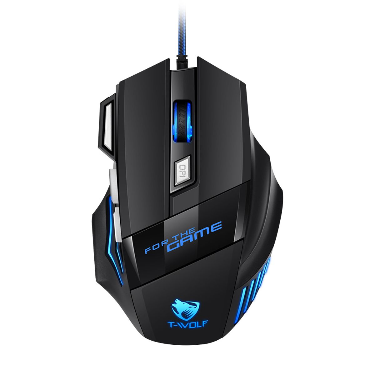 GENERICO - Mouse Gamer con iluminación LED - 7 Botones Ergonómico