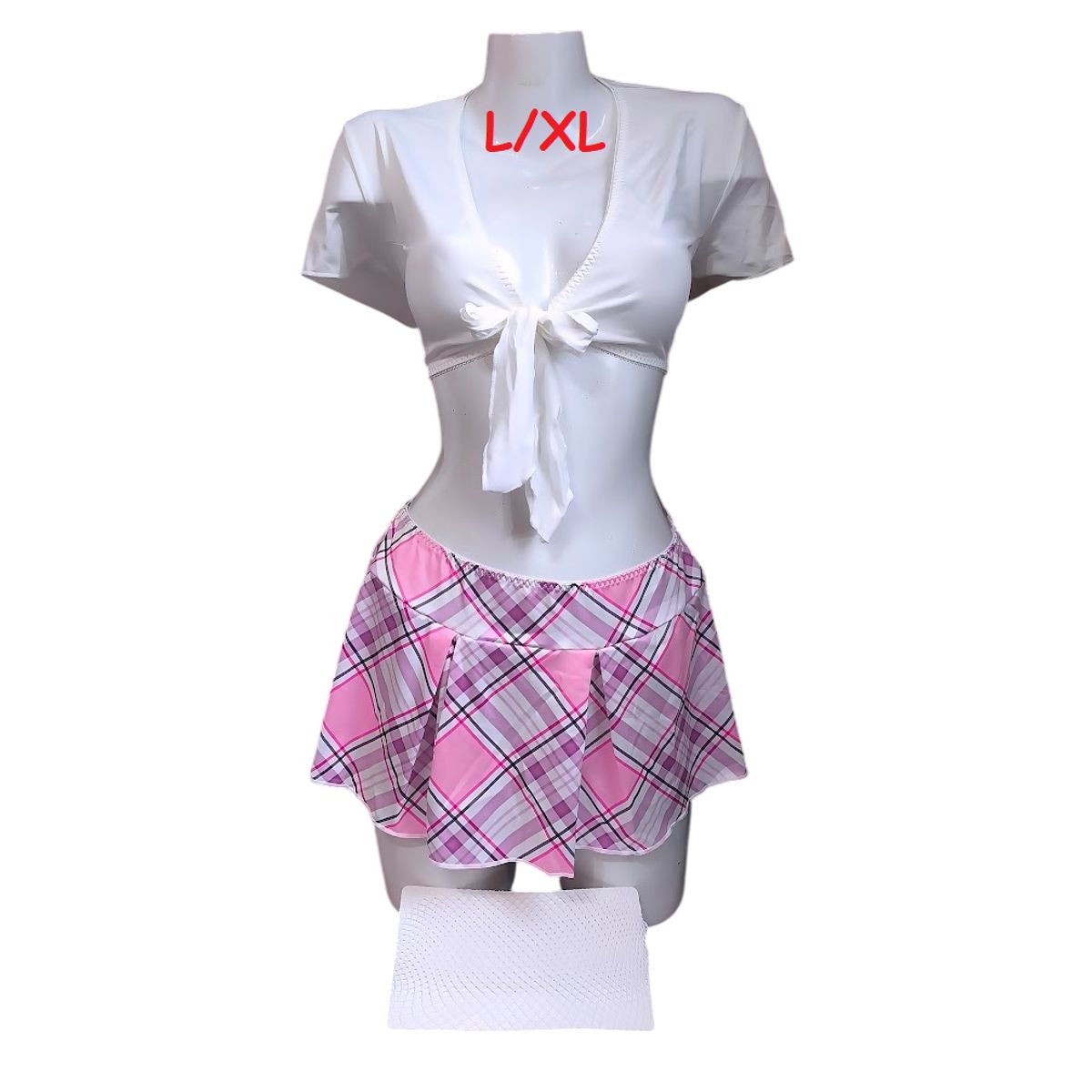 GENERICO - LENCERIA DISFRAZ COLEGIALA SEXY LXL