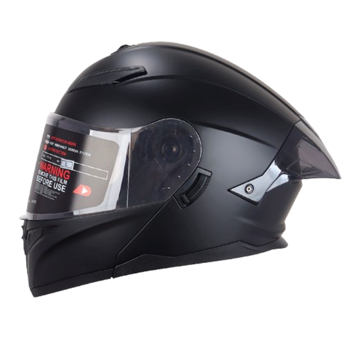 GENERICO - CASCO HOKEN HK3 FF-916 NEGRO MATE CON VISOR TRANSPARENTE