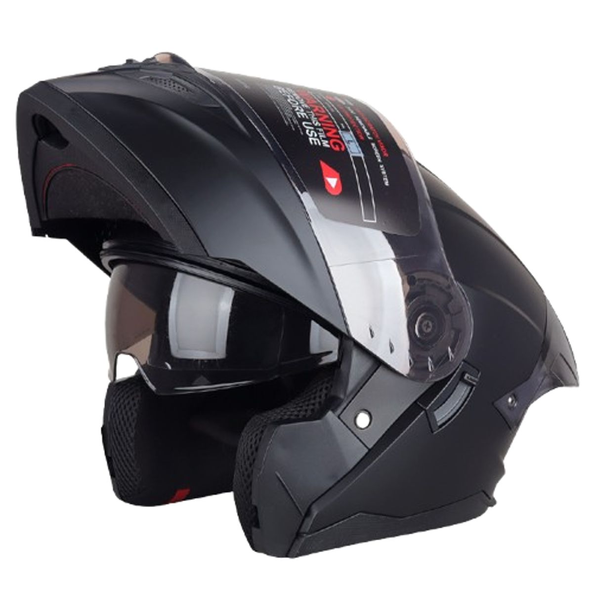 GENERICO - CASCO HOKEN HK3 FF-916 NEGRO MATE CON VISOR TRANSPARENTE