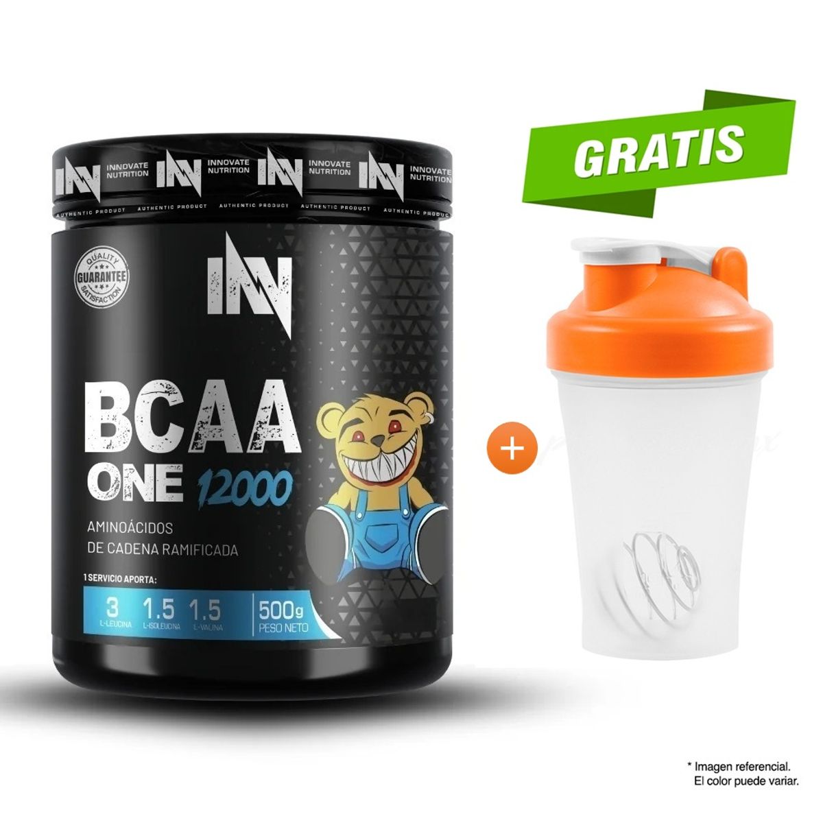 INN INNOVATE NUTRITION - BCAA ONE 12000 500GR INN NARANJA - 50 SERVICIOS