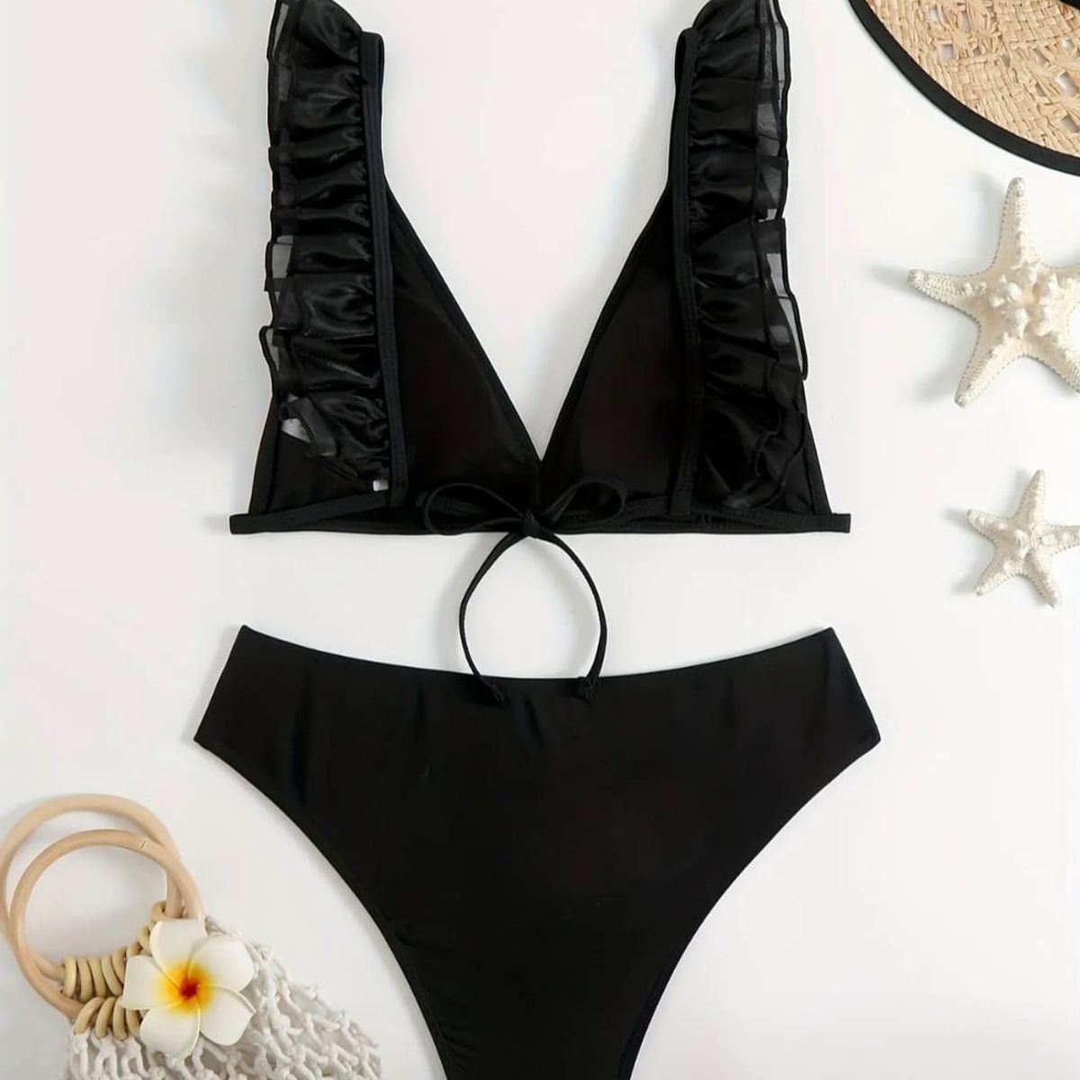 GENERICO - Conjunto de bikini con detalle en el borde