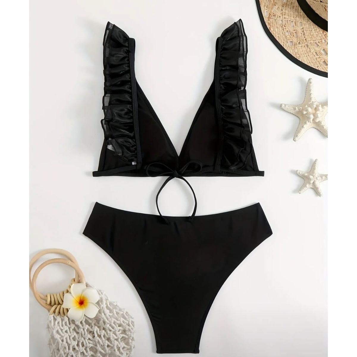 GENERICO - Conjunto de bikini con detalle en el borde
