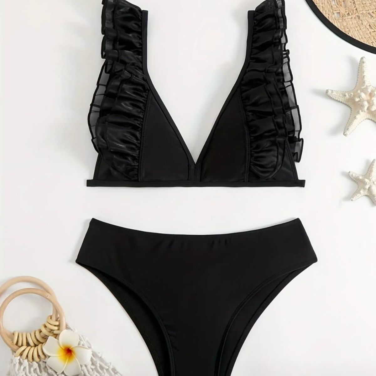 GENERICO - Conjunto de bikini con detalle en el borde
