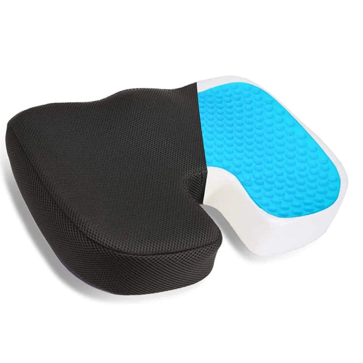 GENERICO - Cojín de Asiento con Gel - Memory Foam color negro